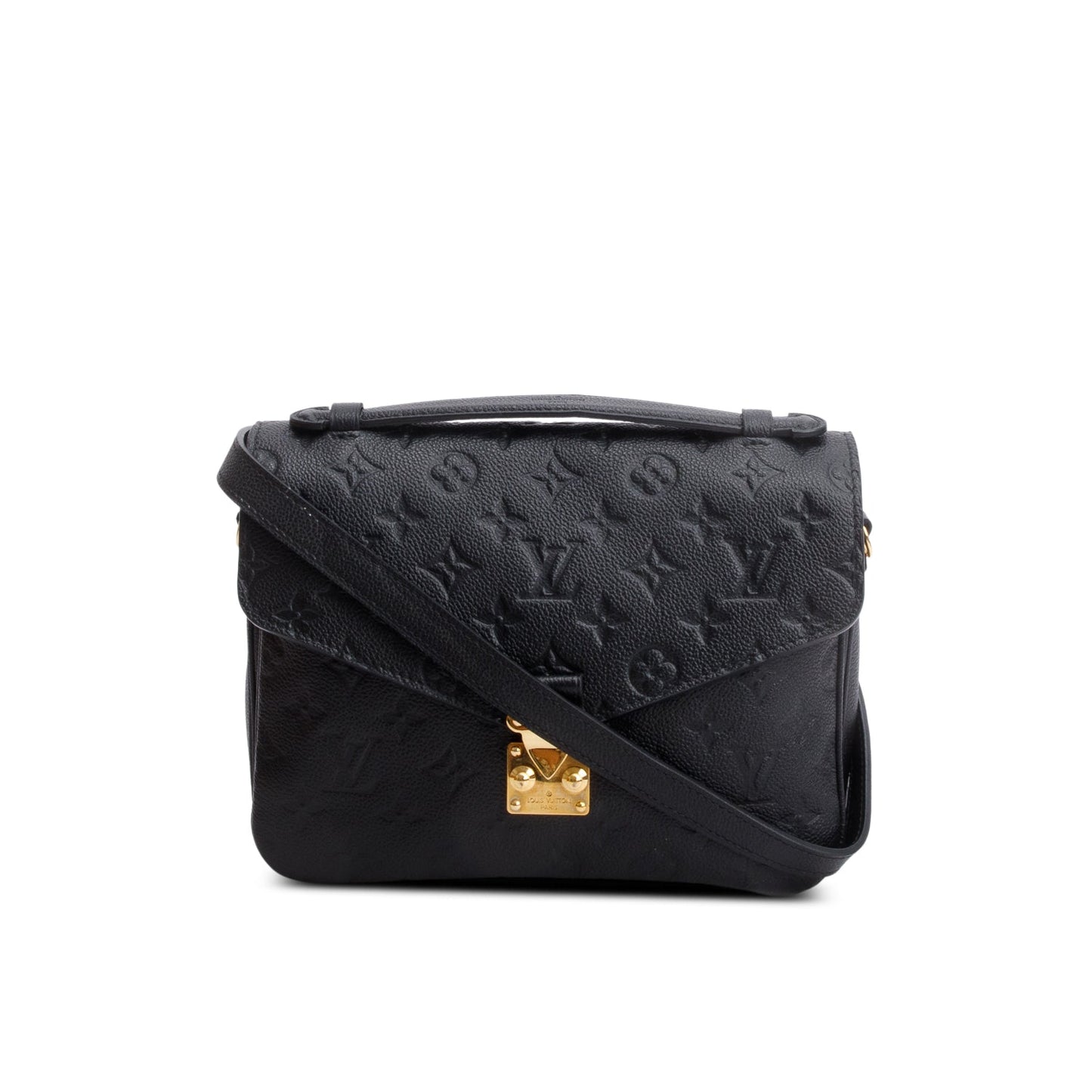Louis Vuitton Black Monogram Empreinte Leather Pochette Metis