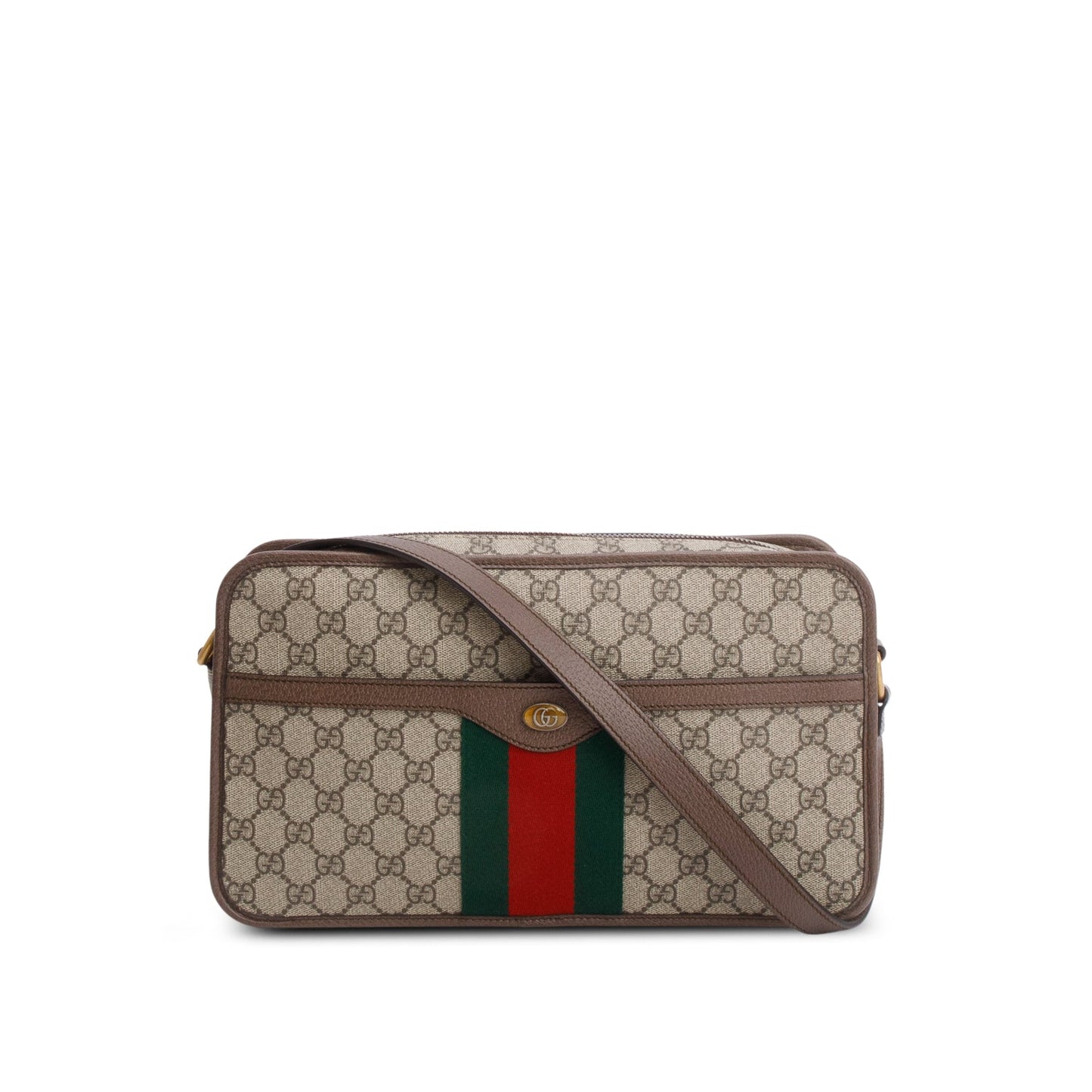 Gucci GG Supreme Monogram Web Ophidia Shoulder Bag