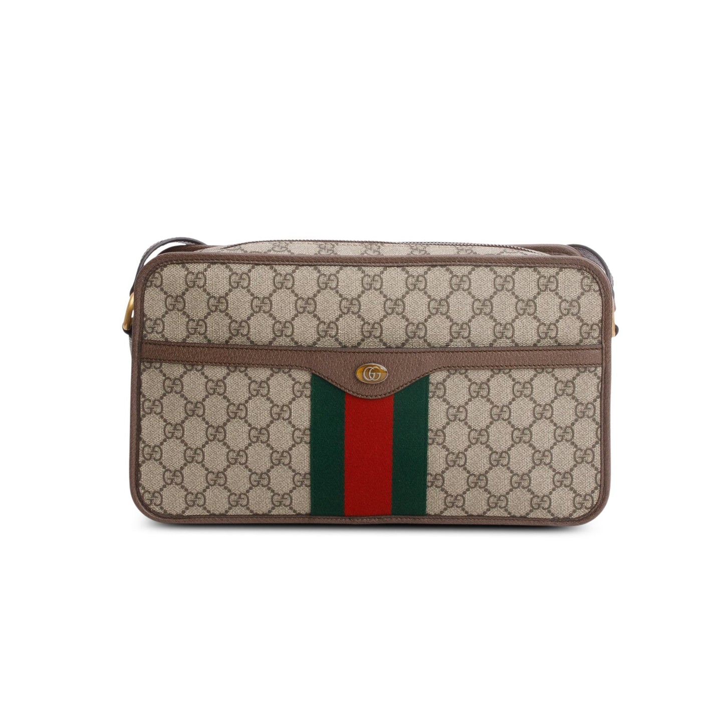 Gucci GG Supreme Monogram Web Ophidia Shoulder Bag