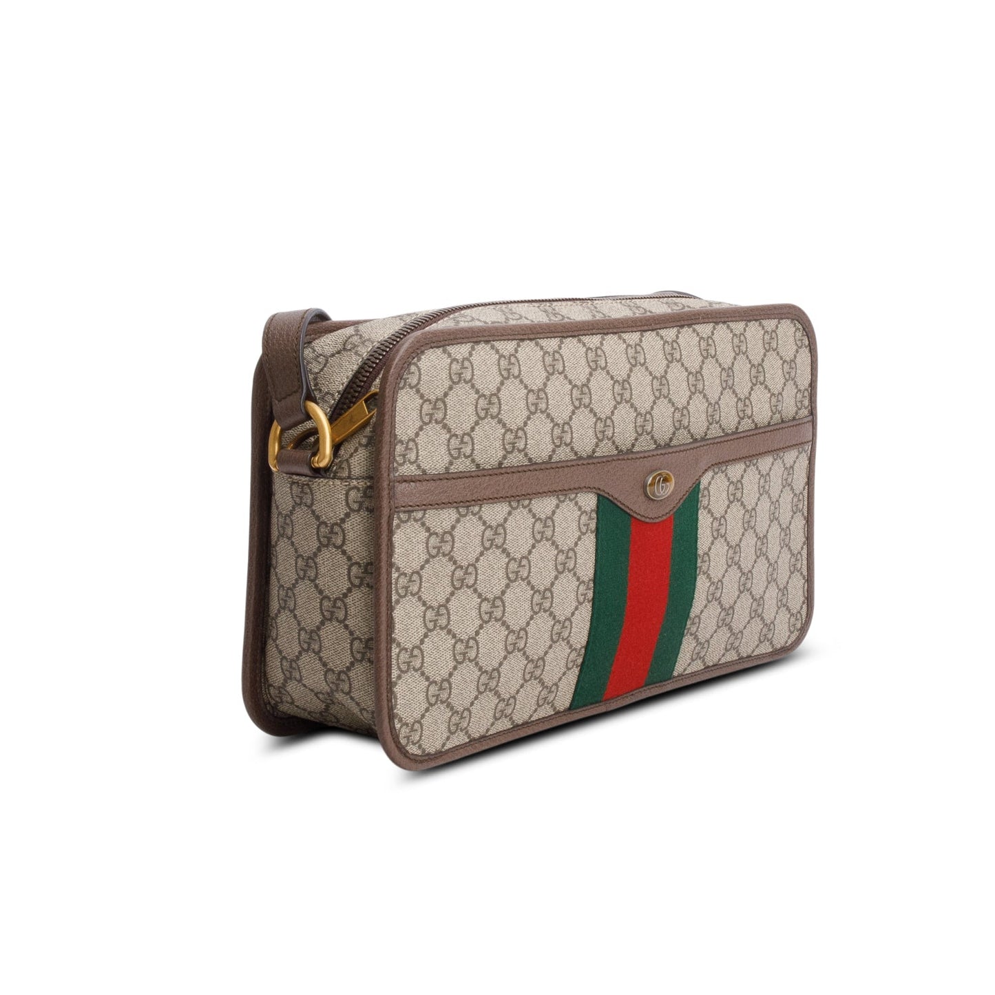 Gucci GG Supreme Monogram Web Ophidia Shoulder Bag