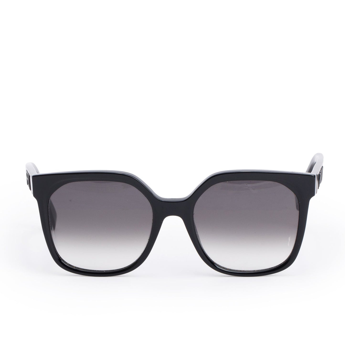 Fendi FE400071 Black Acetate Square Sunglasses