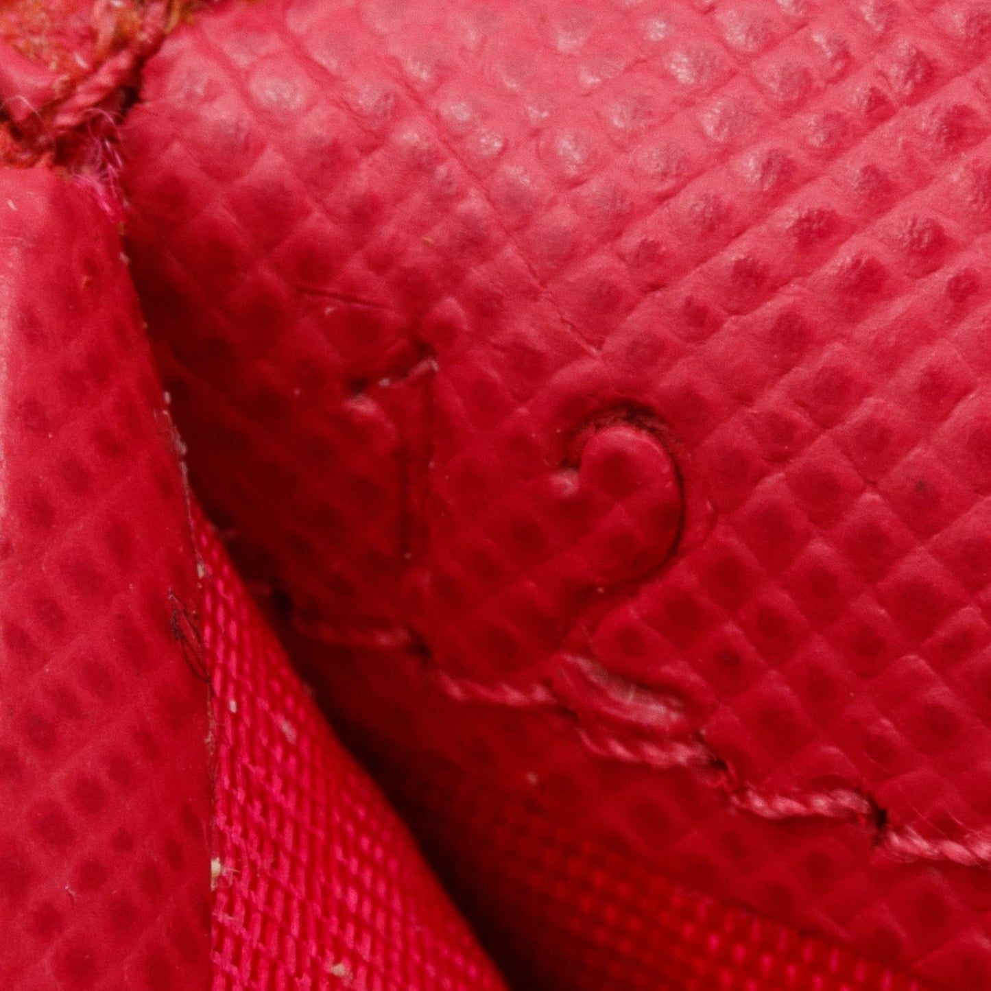 Prada Pink Saffiano Lux Leather Bow Continental Wallet