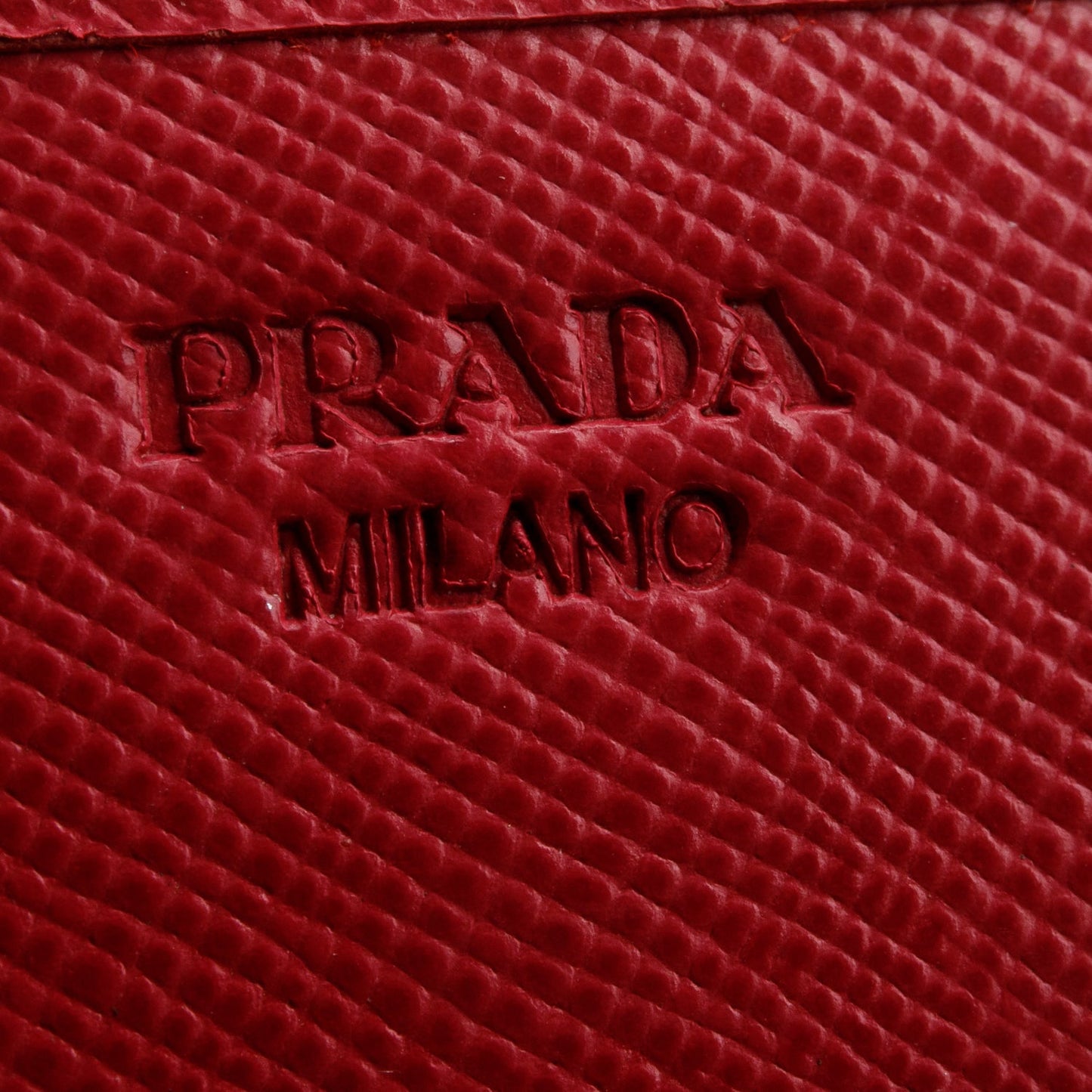 Prada Pink Saffiano Lux Leather Bow Continental Wallet