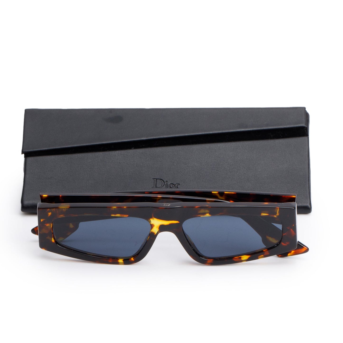 Christian Dior UK116BGQMP Brown Havana Dior Power Rectangle Sunglasses