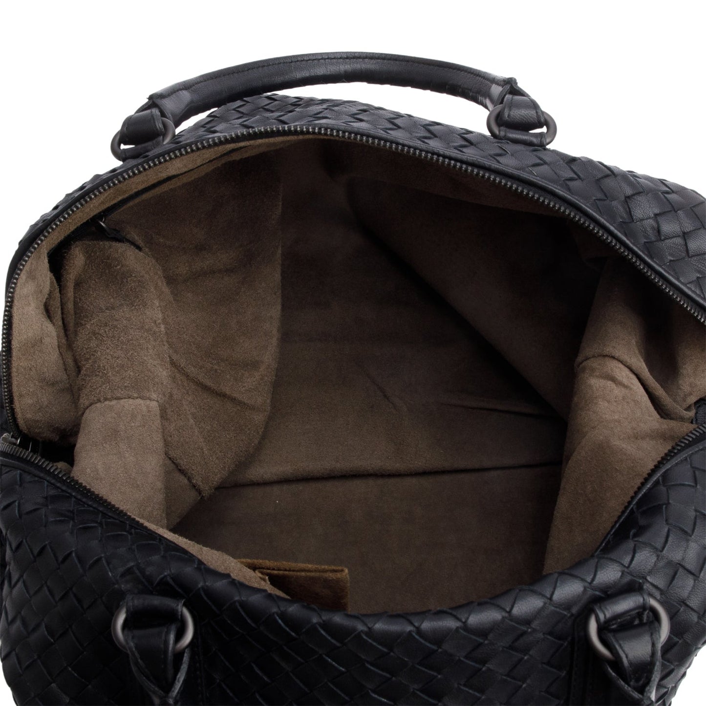 Bottega Veneta Black Nappa Intrecciato Maxi Convertible Tote