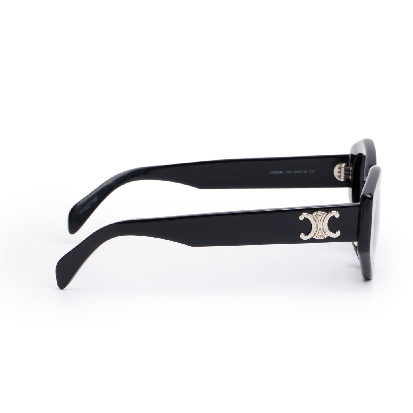 Celine CL40238U Black Cat Eye Triomphe Sunglasses