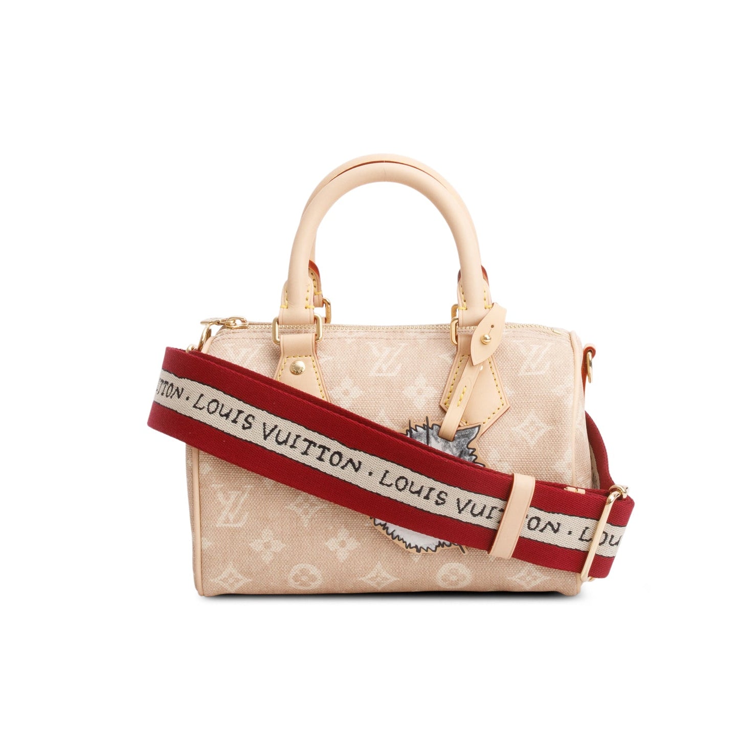 Louis Vuitton Beige Monogram Speedy Bandouliere 20