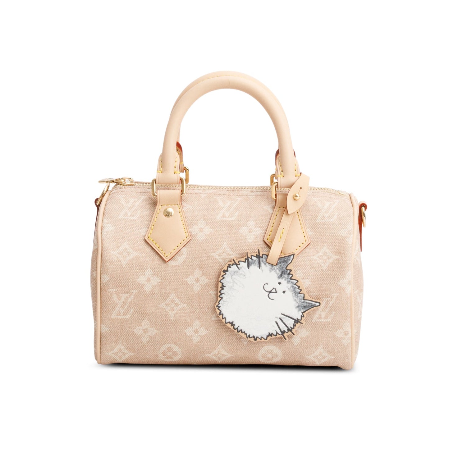 Louis Vuitton Beige Monogram Speedy Bandouliere 20