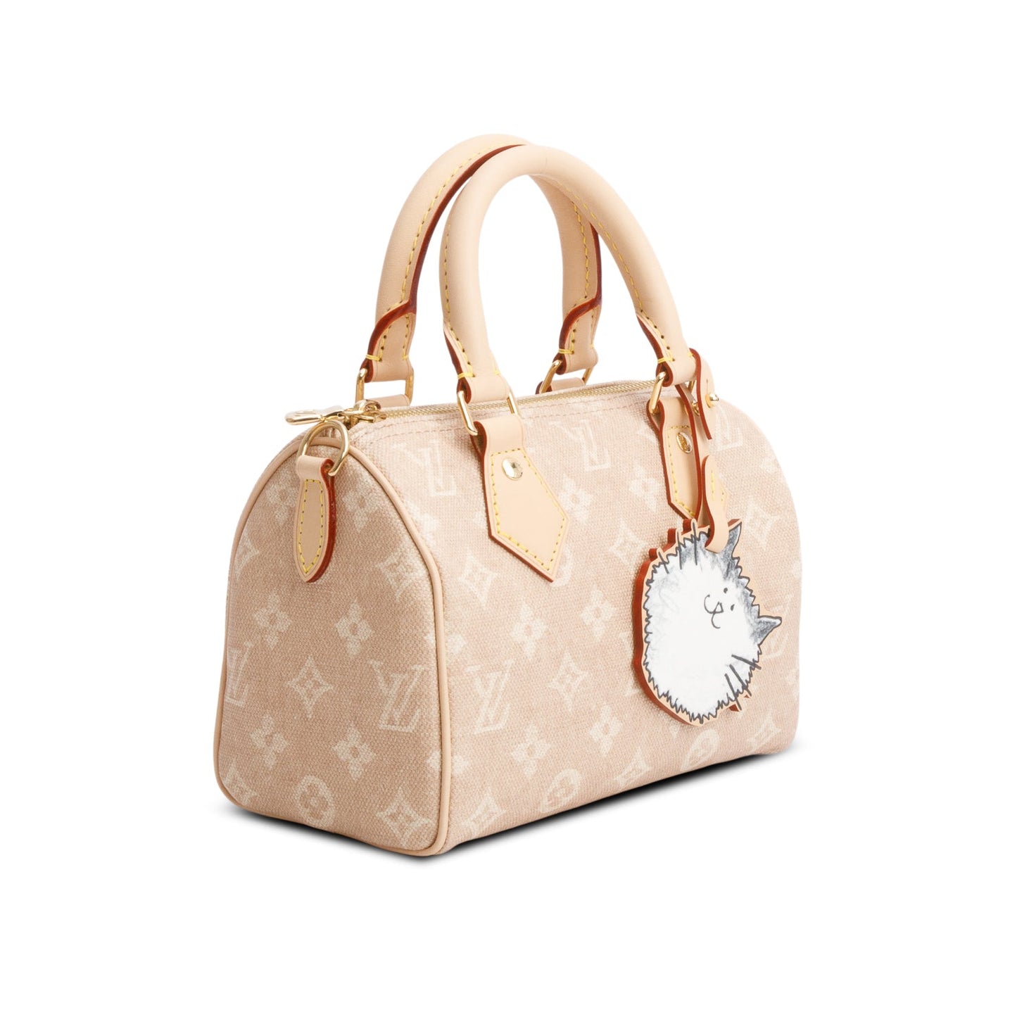 Louis Vuitton Beige Monogram Speedy Bandouliere 20