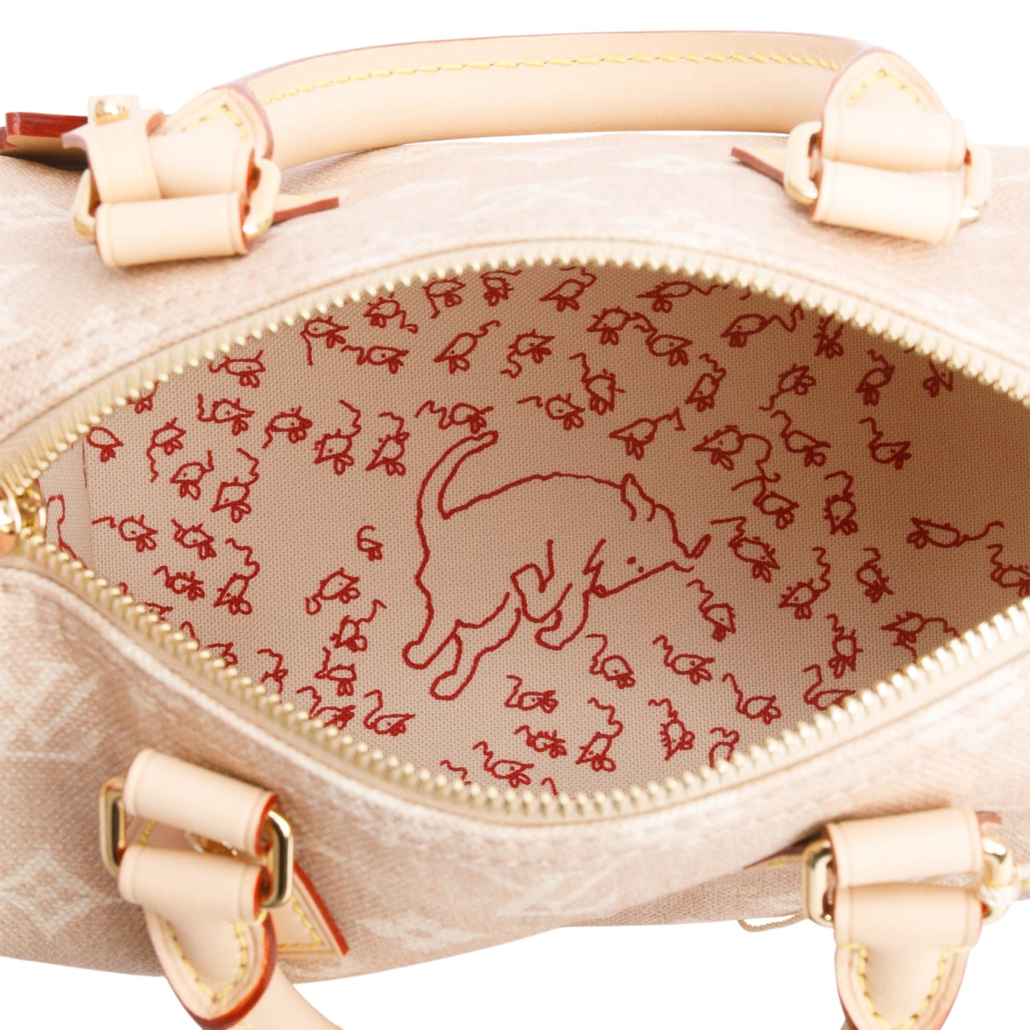 Louis Vuitton Beige Monogram Speedy Bandouliere 20