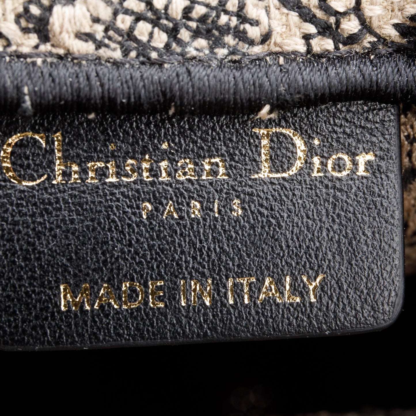 Christian Dior 2022 Black Canvas Toile de Jouy Embroidered Mini Book Tote