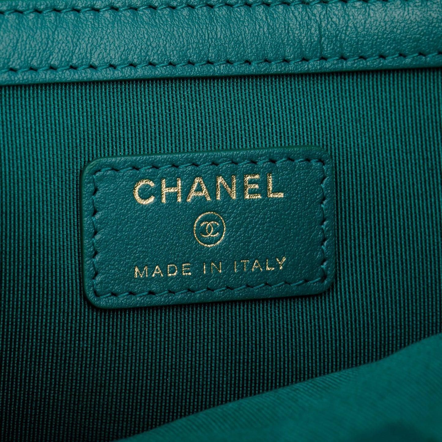 Chanel Blue Quilted Jersey O-Case Clutch