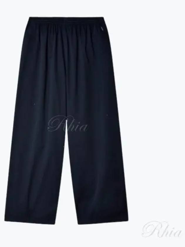 Luxury Balenciaga Trending 2025 Cotton Straight Pants Blue