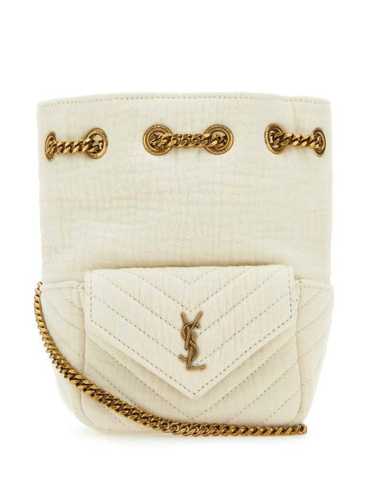 Luxury Saint Laurent Trending 2025 Nano Bucket Bag Vanilla Ice