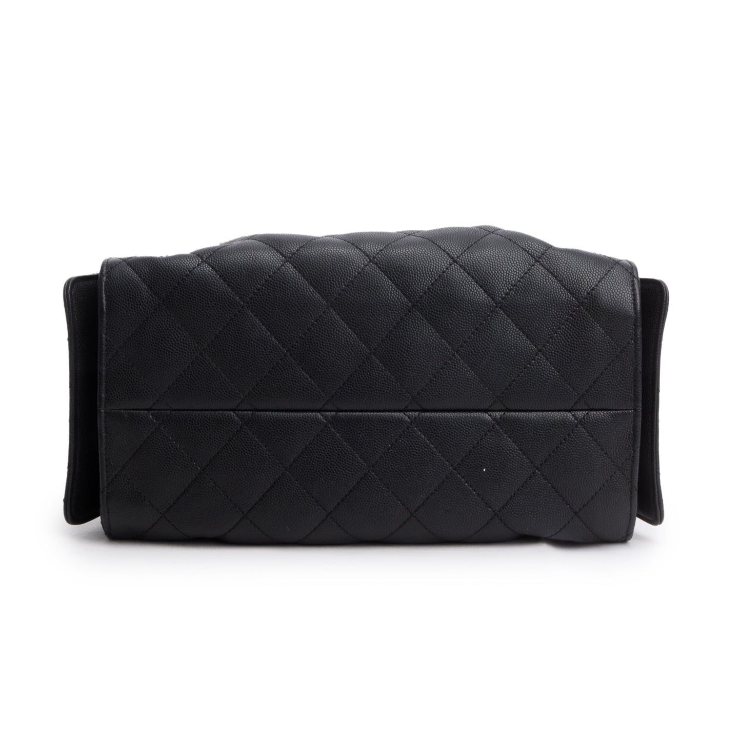 Chanel 2025 Black Caviar Leather 25 Small Bucket Bag