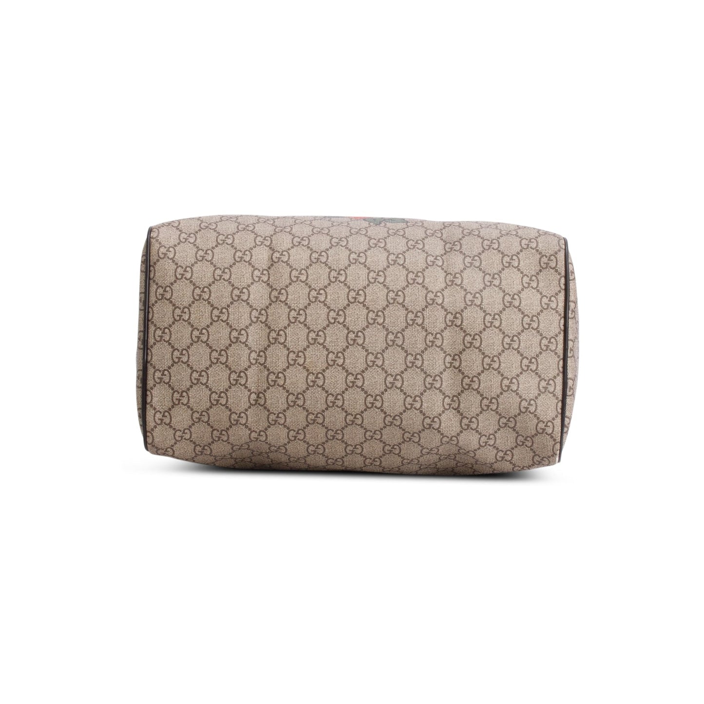 Gucci Beige GG Plus Monogram Tattoo Heart Medium Joy Boston Bag