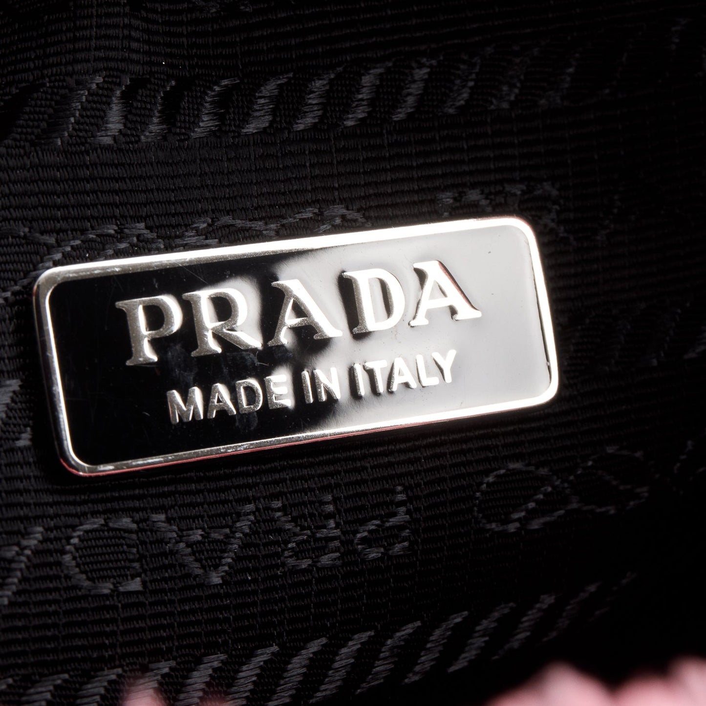 Prada 2024 Pink Terry Cloth Mini Re-Edition 2000 Bag