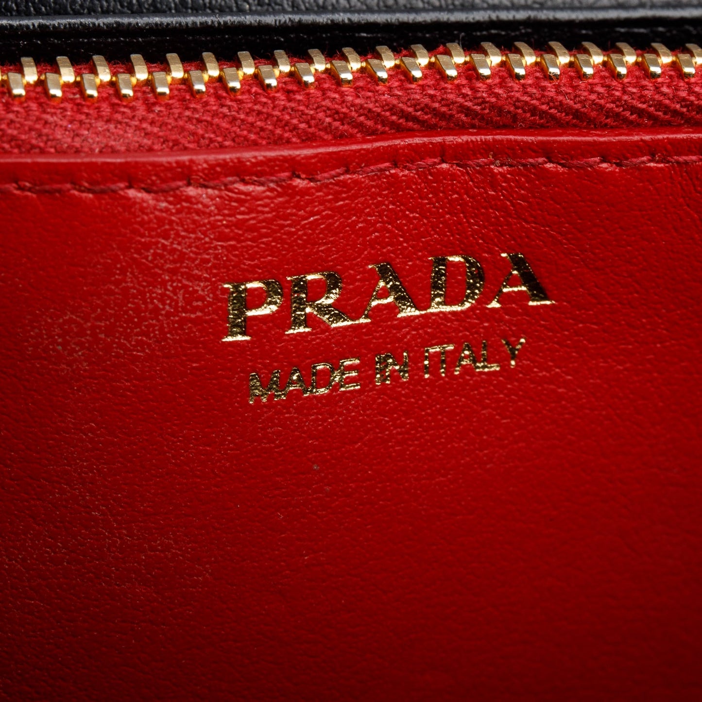 Prada Black Saffiano Leather Flap Wallet