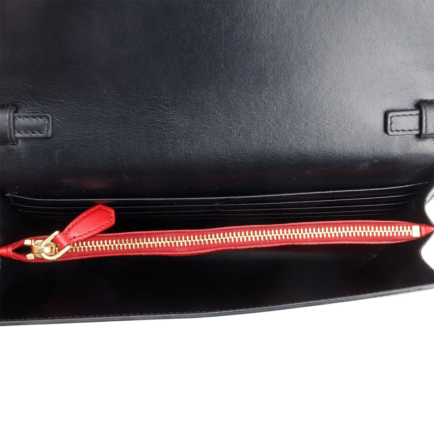 Prada Black Saffiano Leather Flap Wallet
