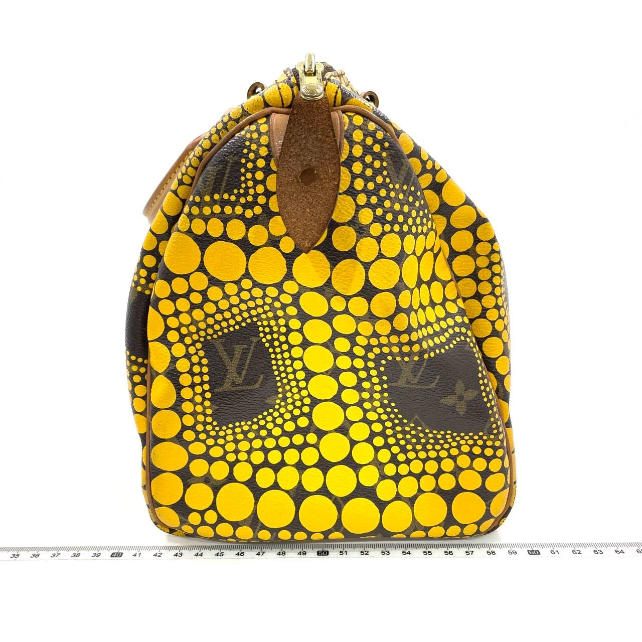 Louis Vuitton Kusama Town Speedy 30 Yellow Top Handle Bag
