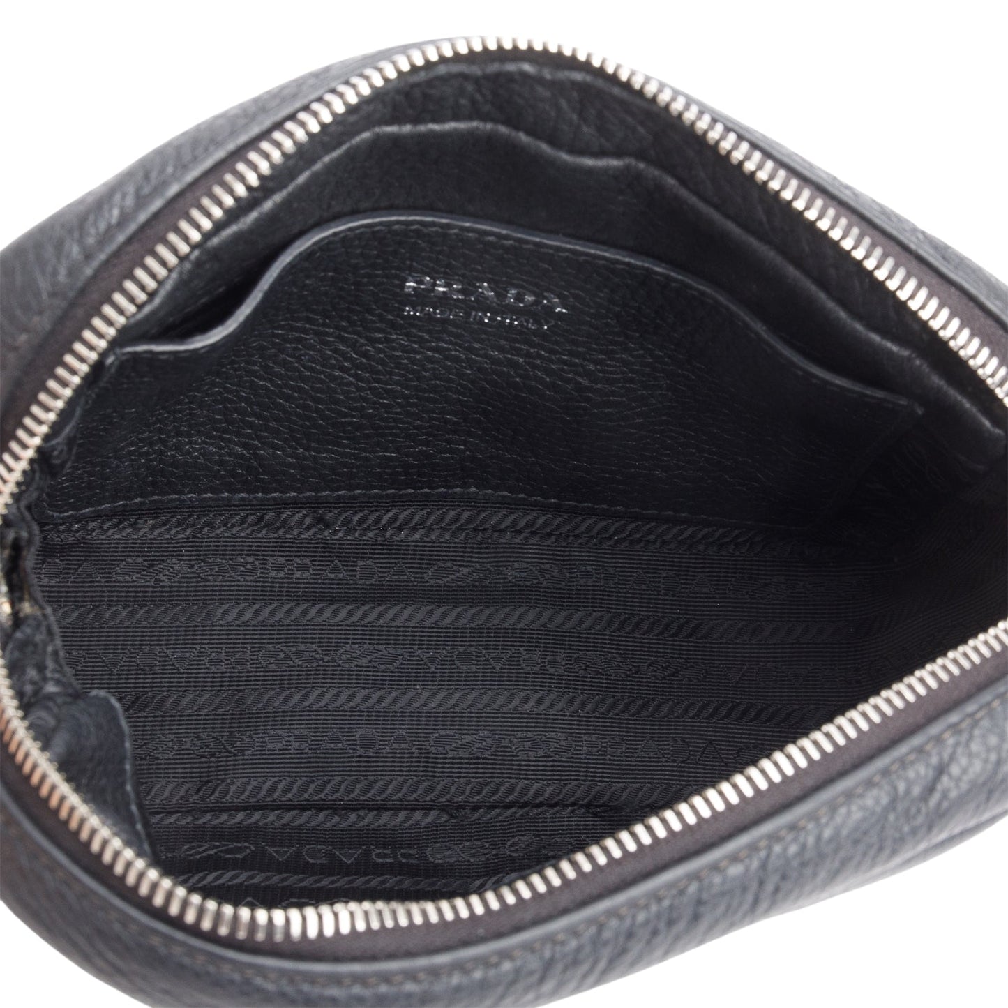 Prada Black Vitello Phenix Camera Bag