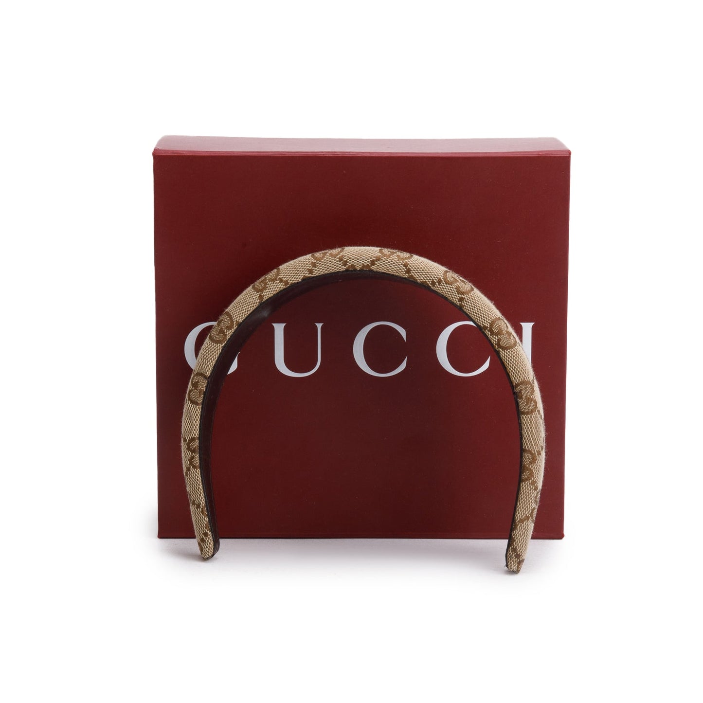 Gucci Beige Monogram Headband