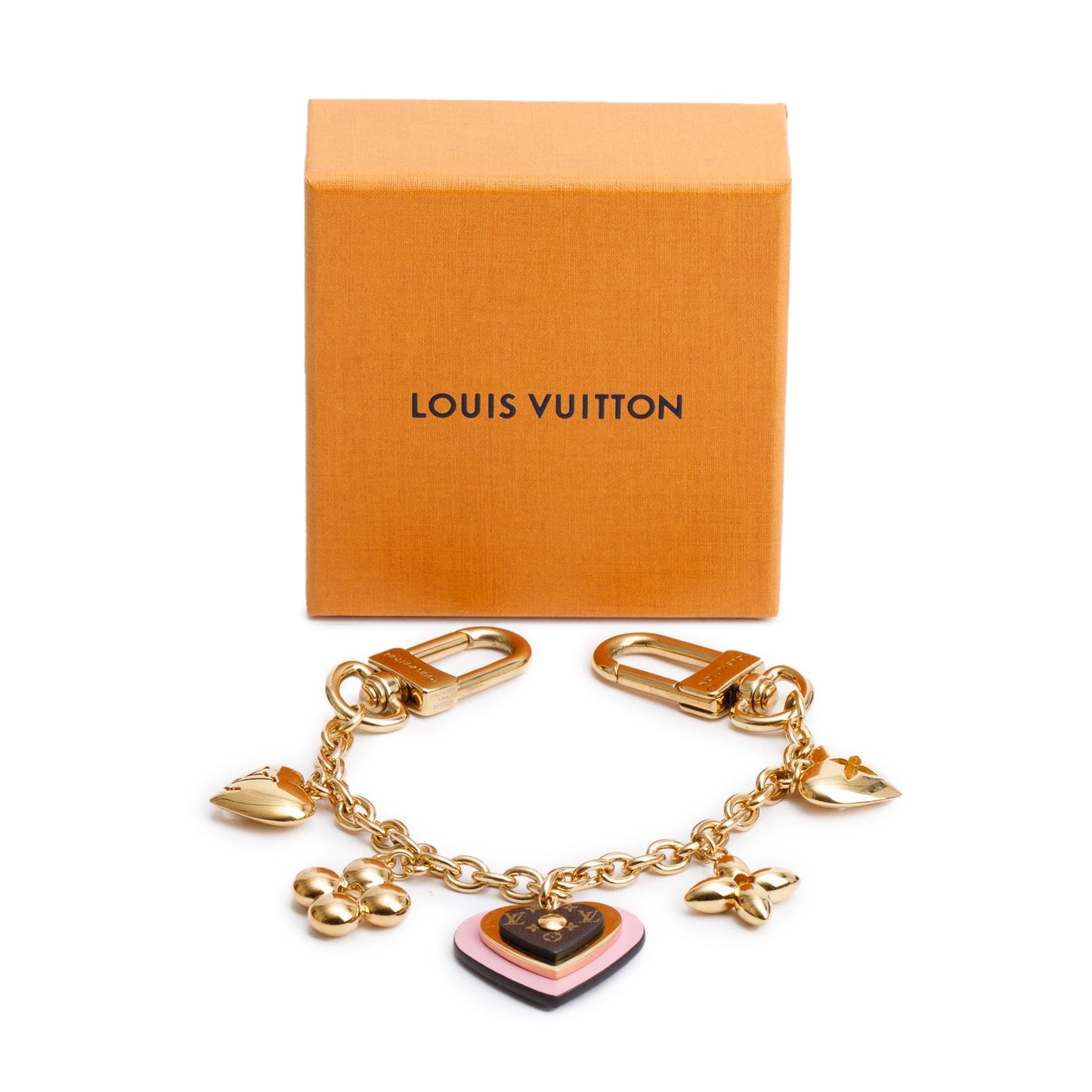 Louis Vuitton 2024 Gold-Tone Monogram My Heart Bag Charm Chain