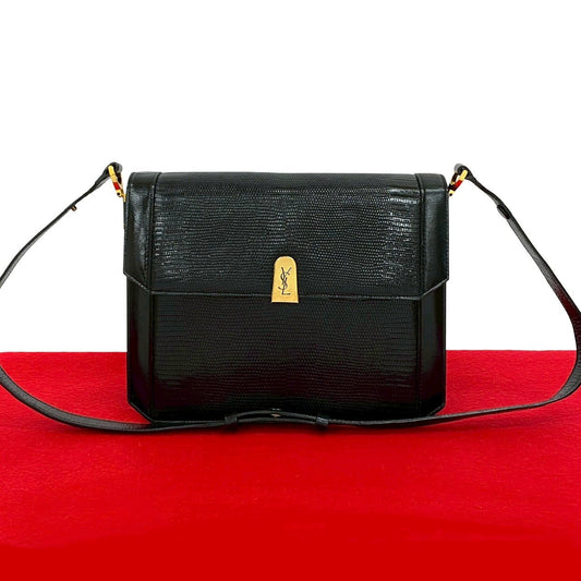 YVES SAINT LAURENT Shoulder Bag leather black