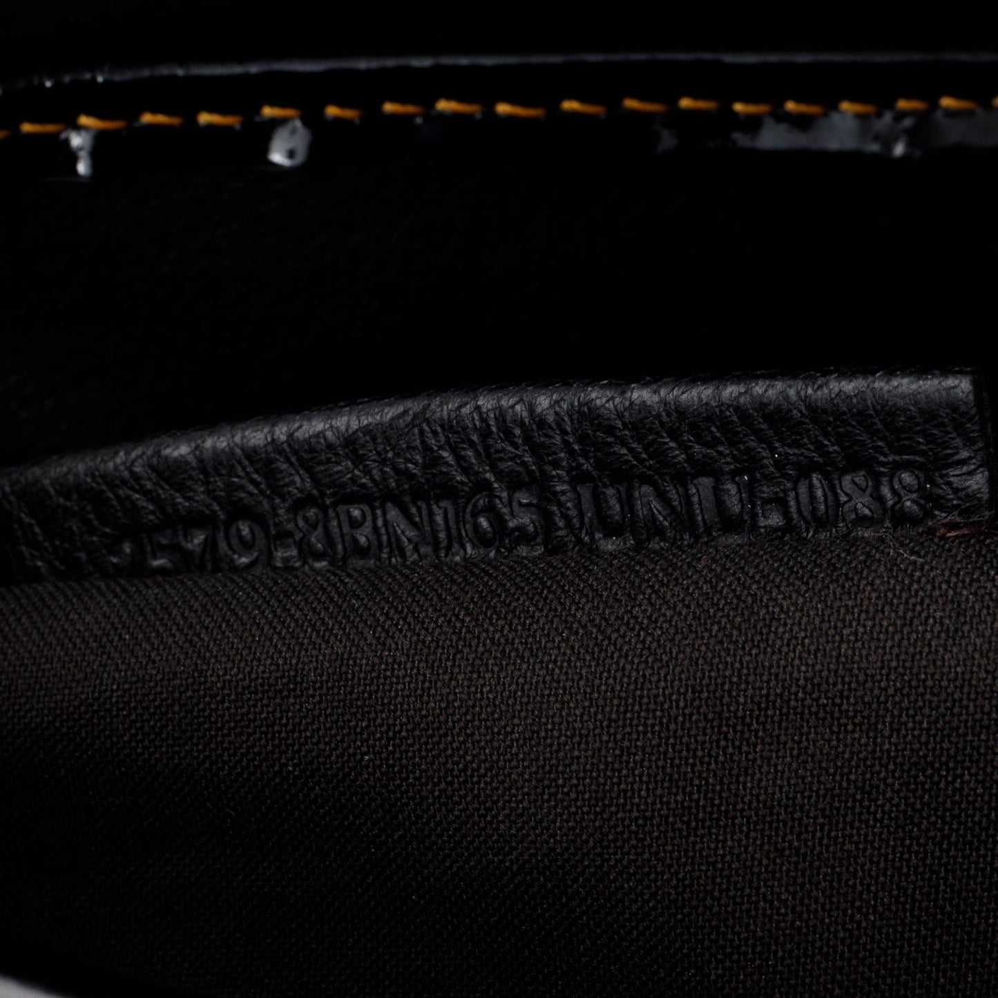 Fendi Black Patent Leather B Shoulder Bag
