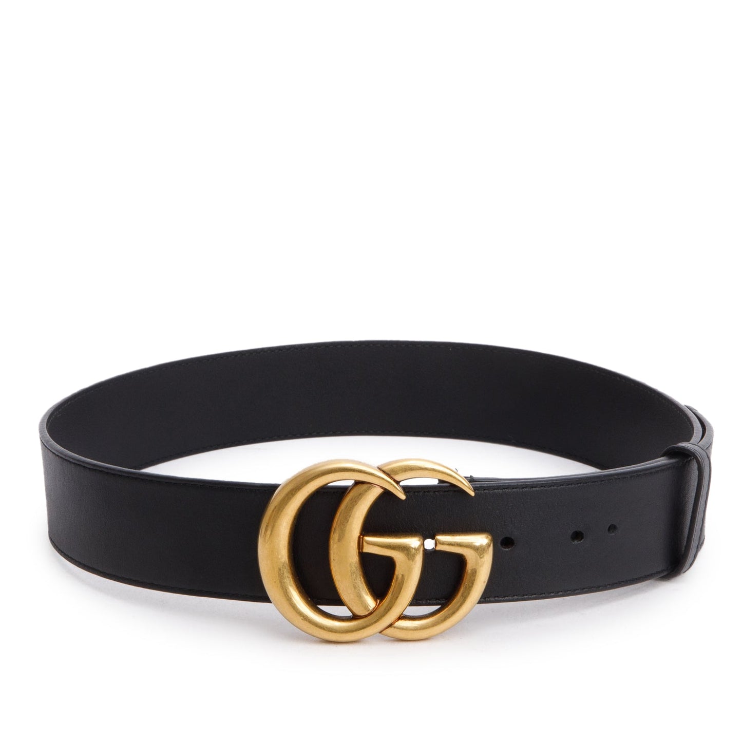 Gucci GG Marmont Black Wide Leather Belt 75 30