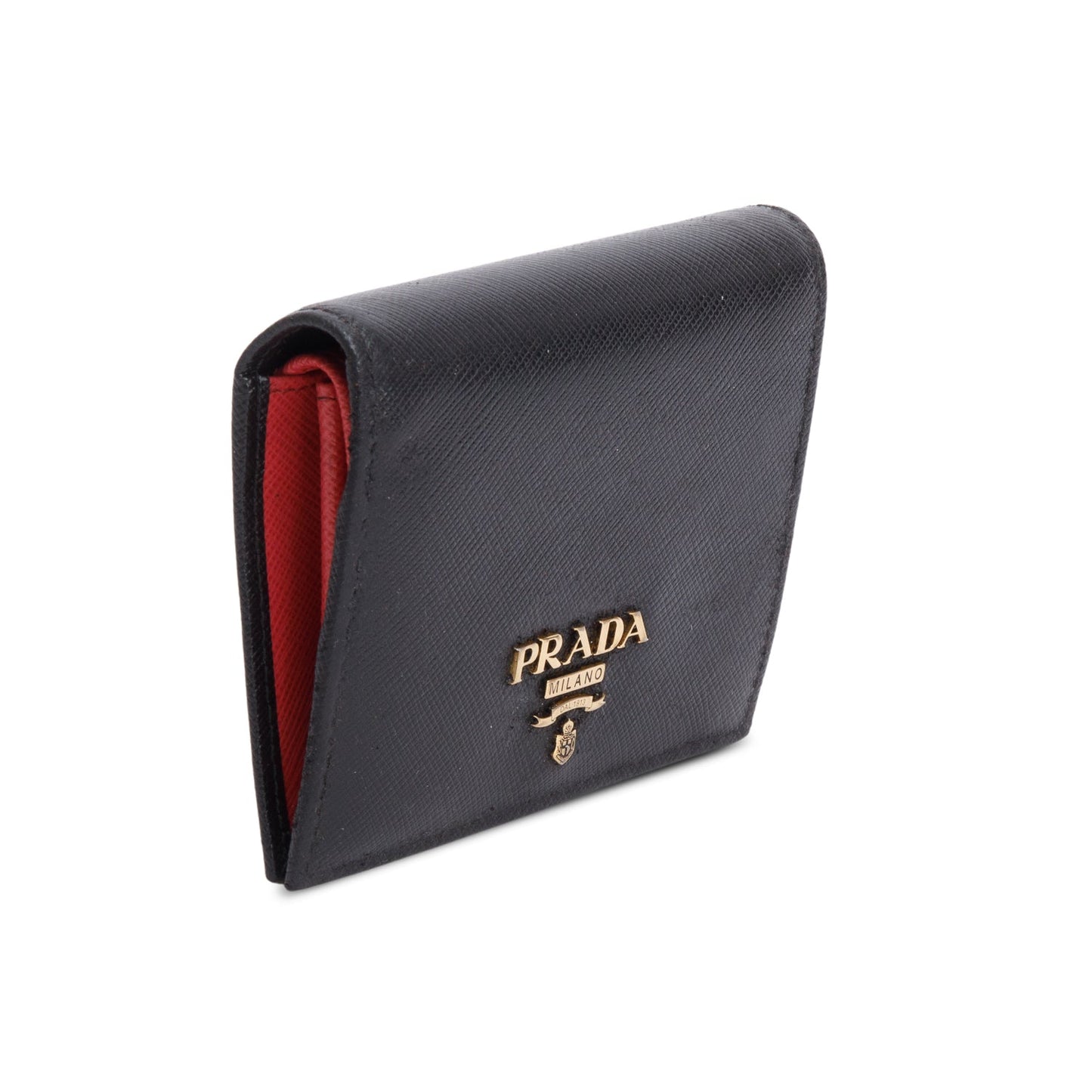 Prada Black Saffiano Small Leather Wallet