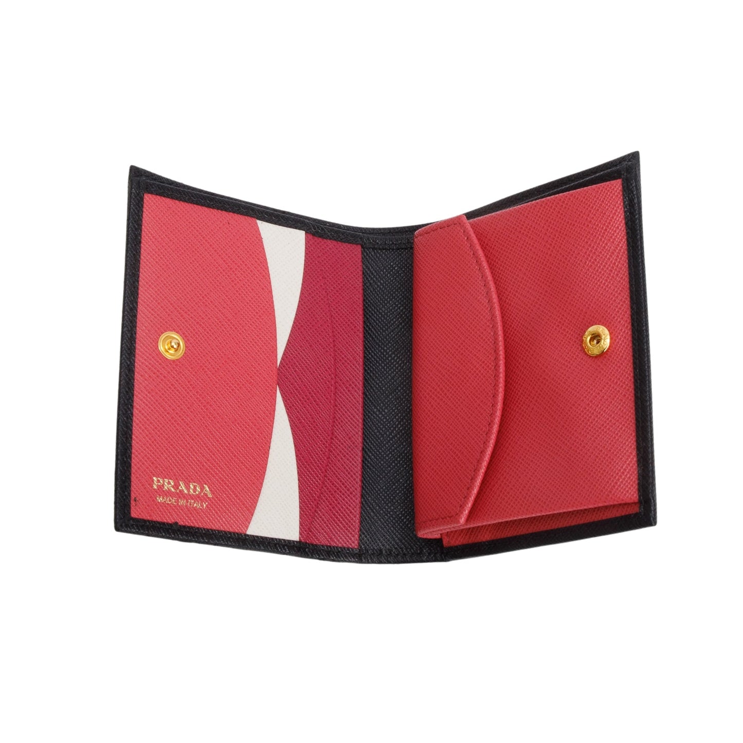 Prada Black Saffiano Small Leather Wallet