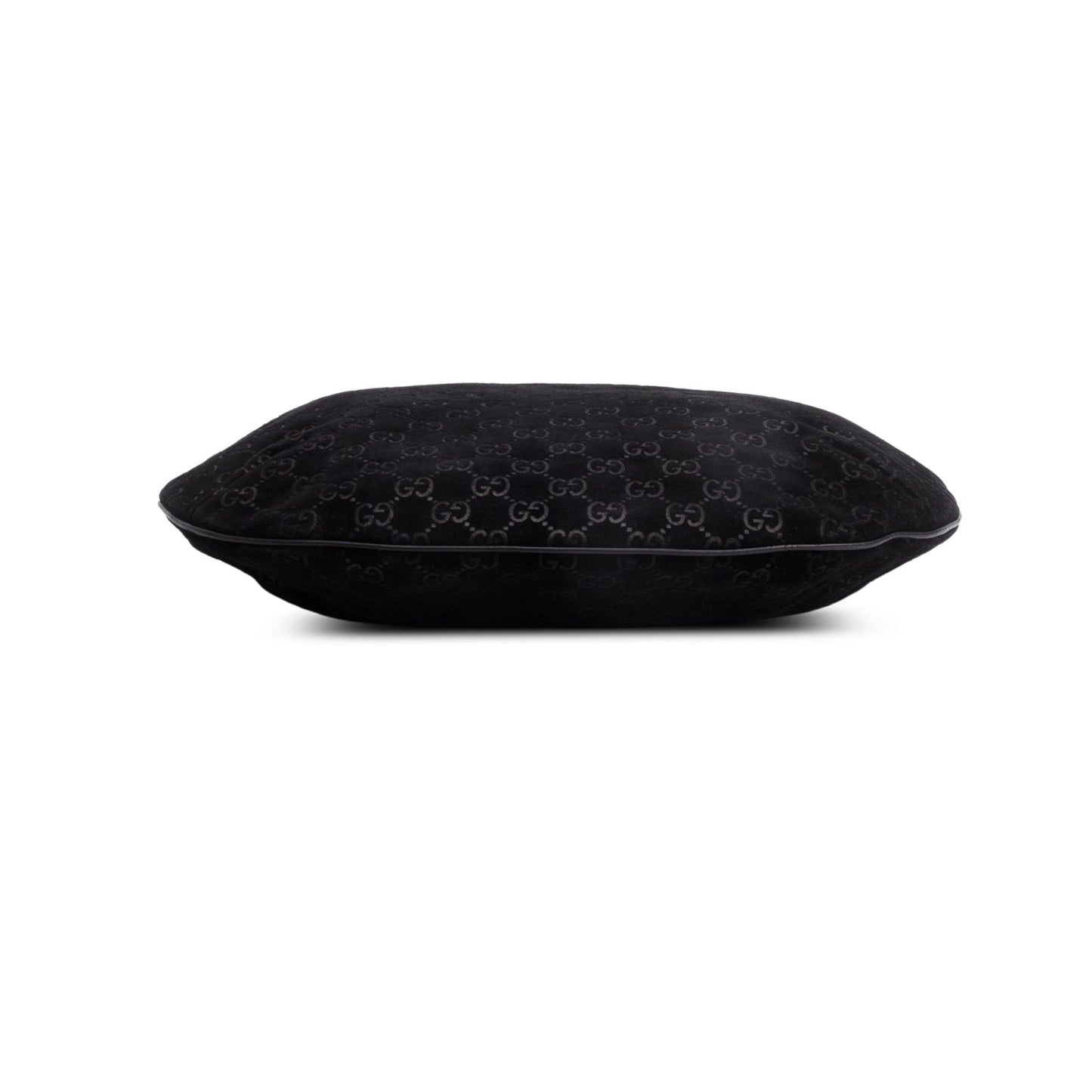 Gucci Black GG Suede Hobo Bag