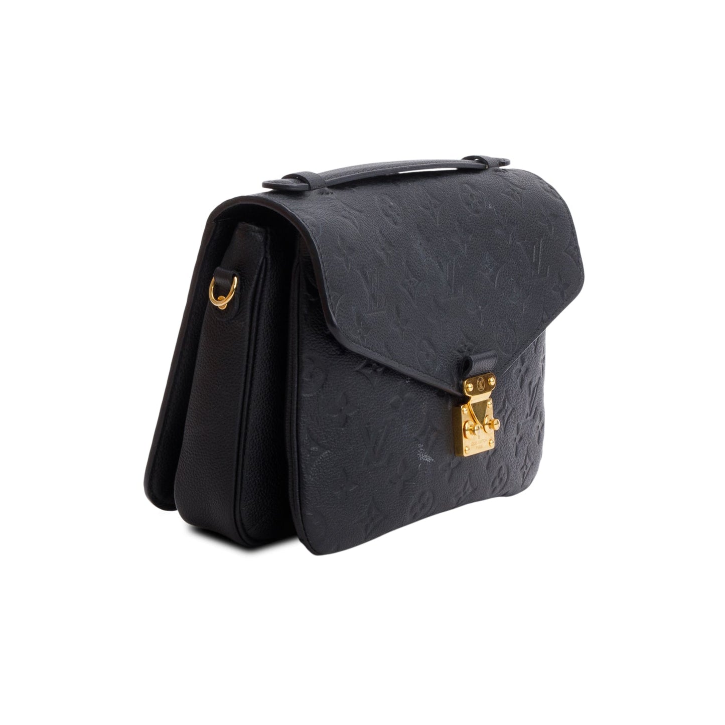 Louis Vuitton Black Monogram Empreinte Leather Pochette Metis