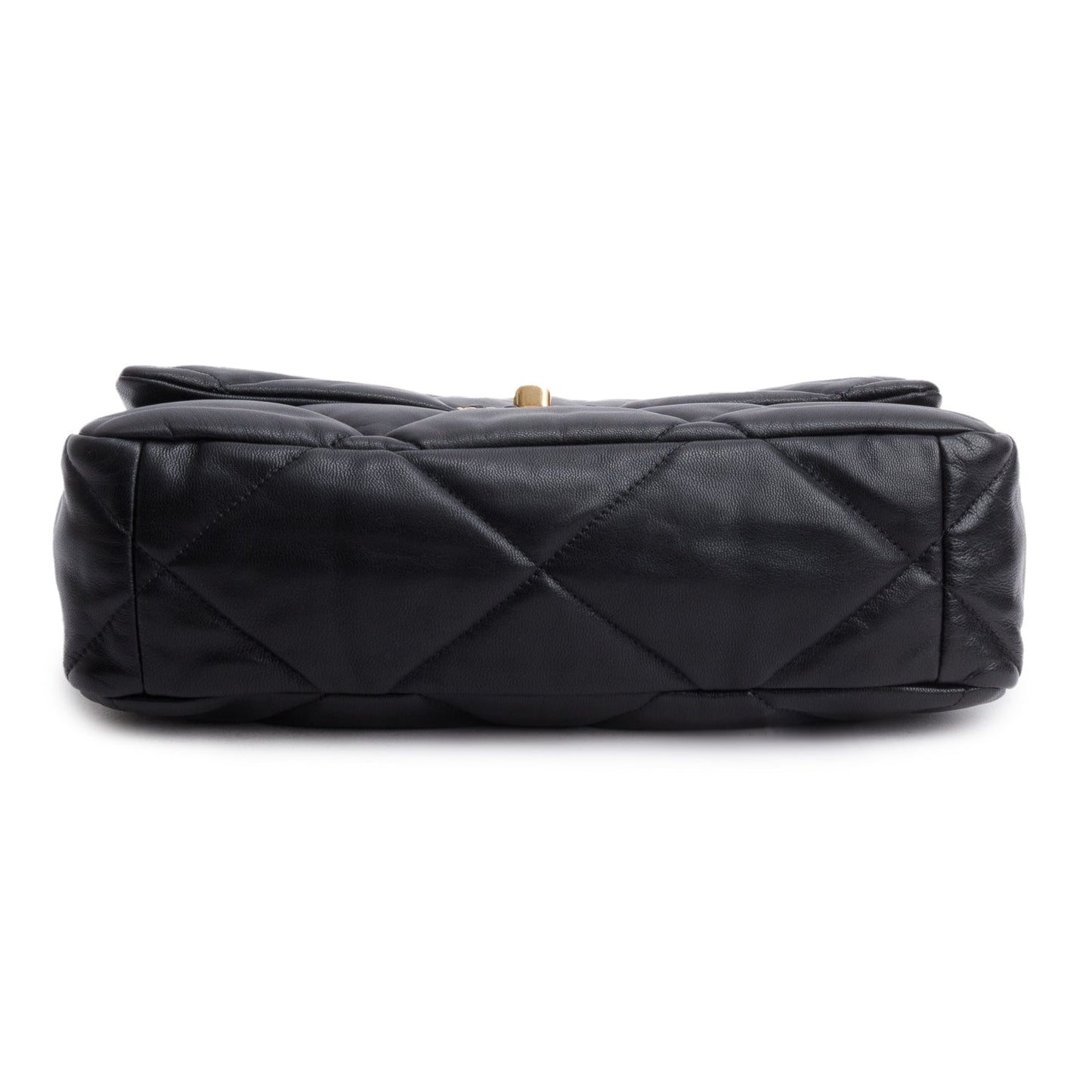 Chanel 2020 Black Lambskin Leather Medium 19 Flap Bag