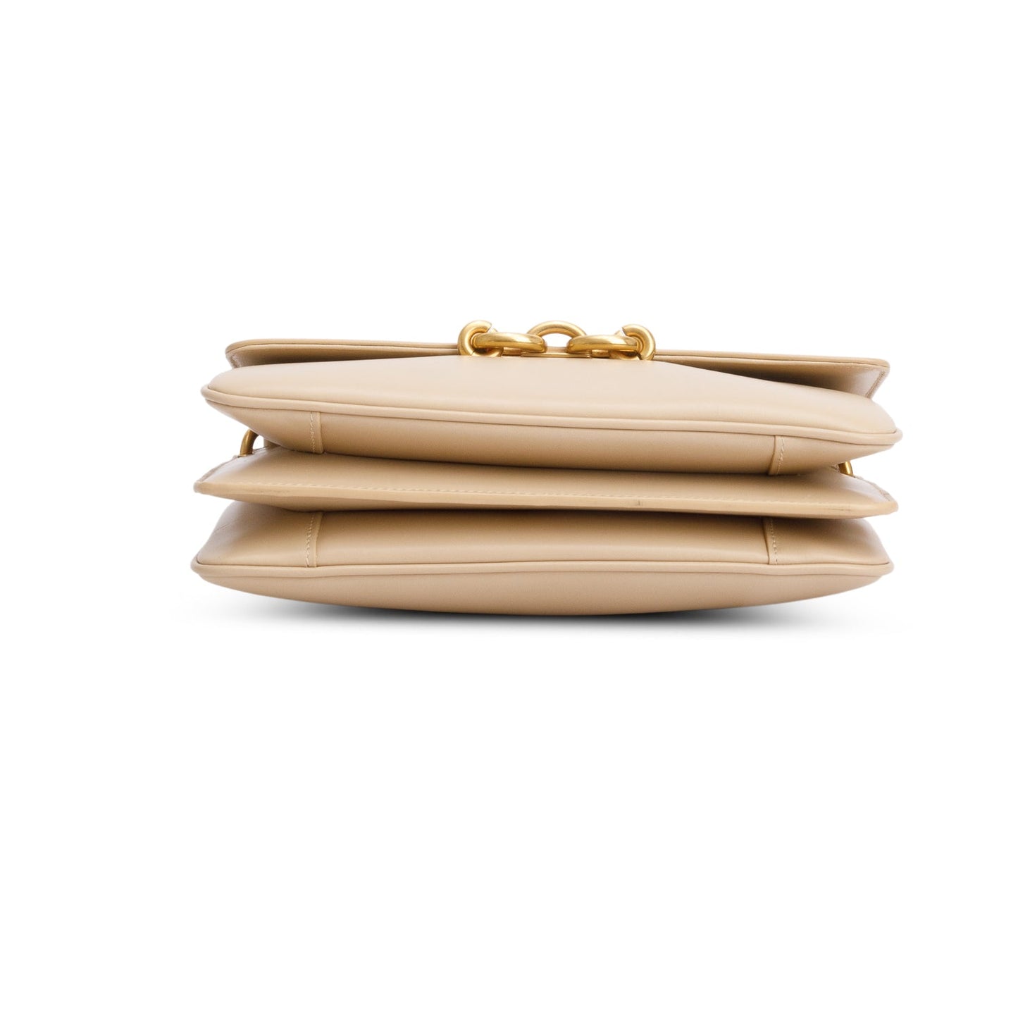Saint Laurent 2022 Beige Smooth Calfskin Le Maillon Satchel