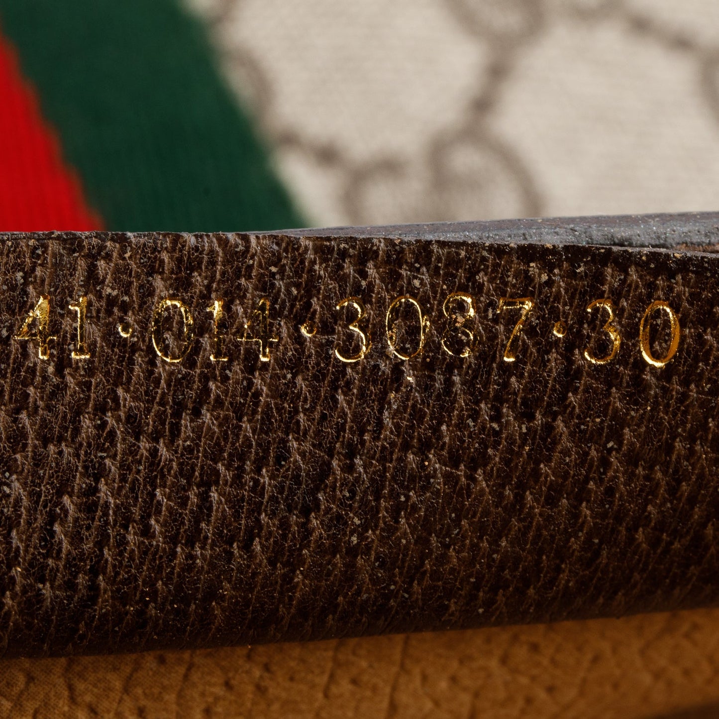 Gucci GG Supreme Monogram Web Sherry Line Clutch