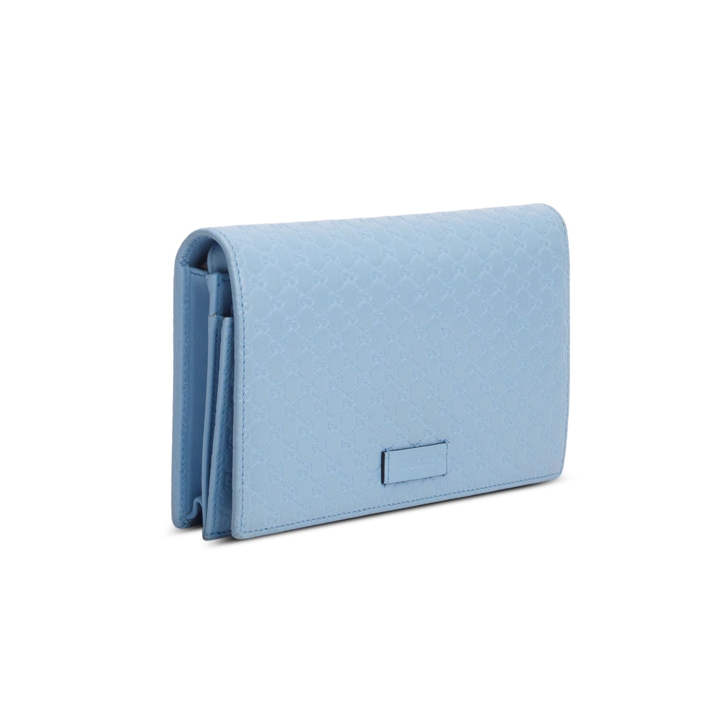 Gucci Blue Microguccissima Wallet on Strap