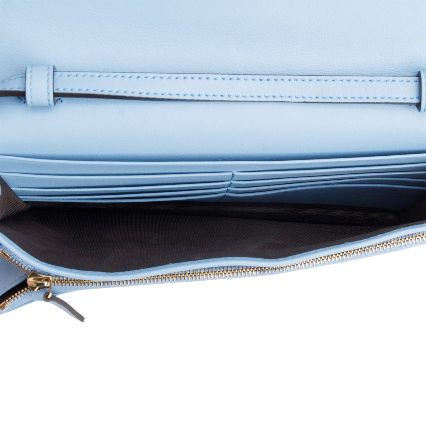 Gucci Blue Microguccissima Wallet on Strap