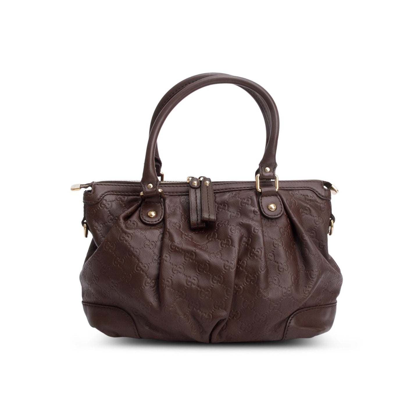 Gucci Brown Signature Leather Medium Sukey Tote