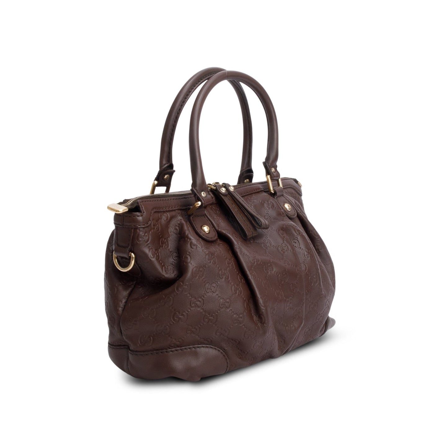 Gucci Brown Signature Leather Medium Sukey Tote