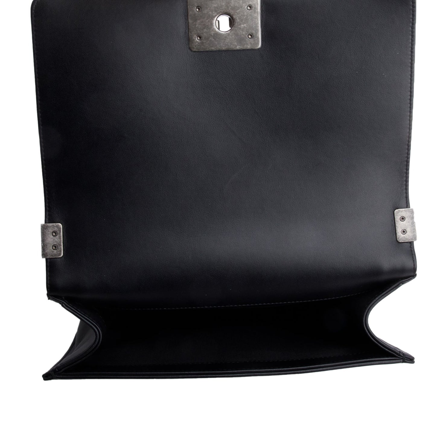 Chanel 2021 Black Quilted Lambskin Leather Medium Boy Bag