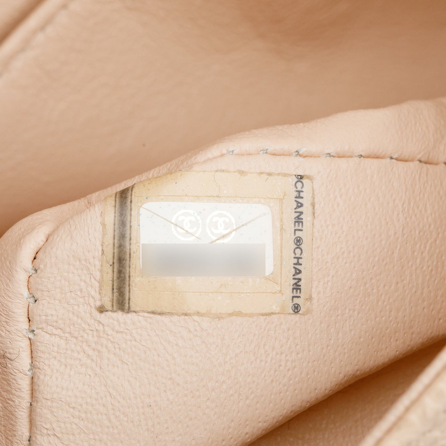 Chanel Beige Caviar Leather Classic Medium Double Flap