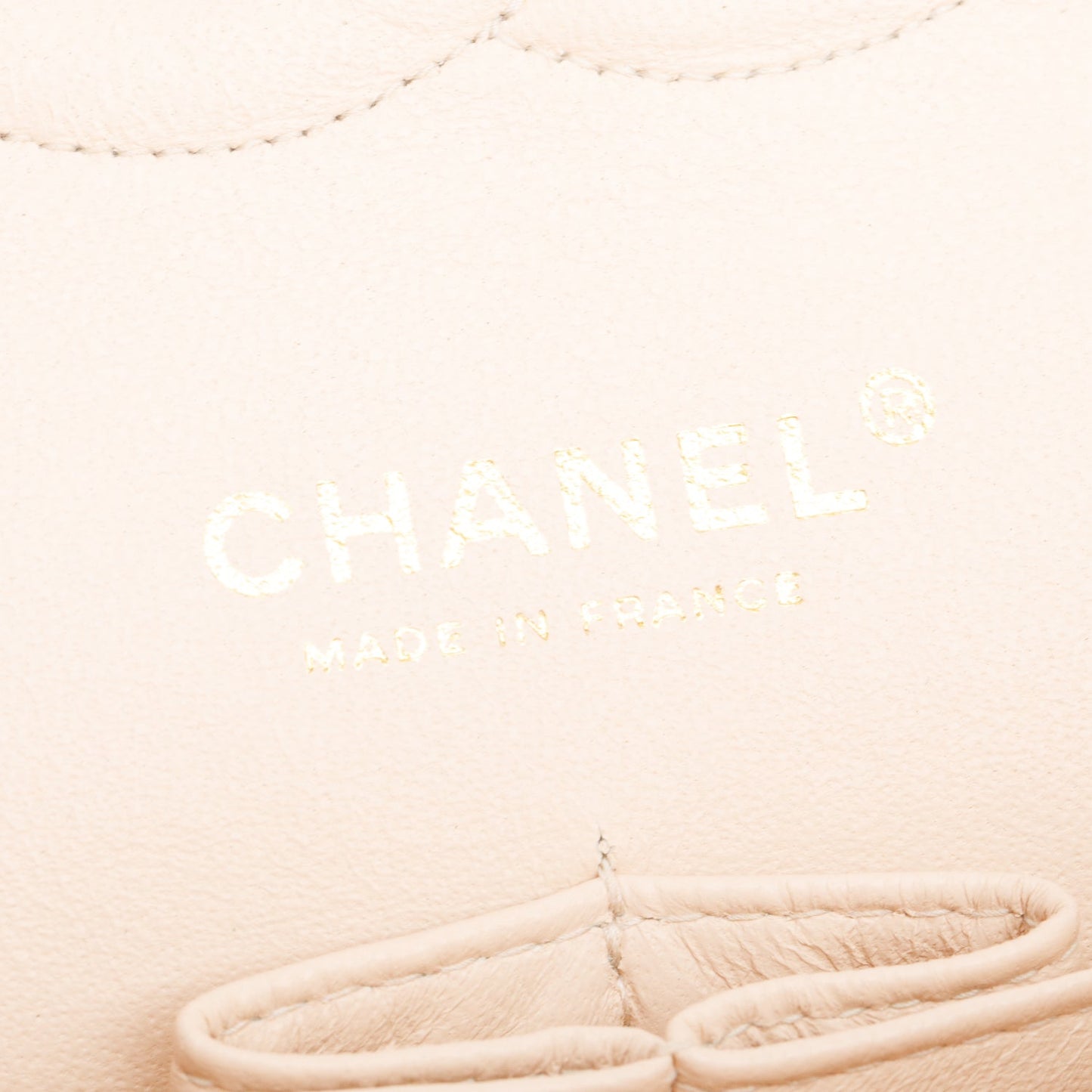 Chanel Beige Caviar Leather Classic Medium Double Flap