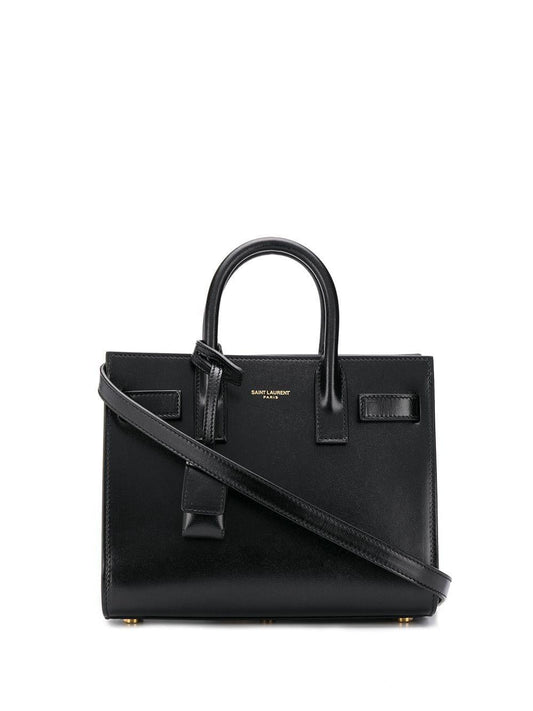 Luxury Saint Laurent Trending 2025 Women's Sac De Jour Nano Leather Tote Bag in Black | Size UNICA | 39203502G9W