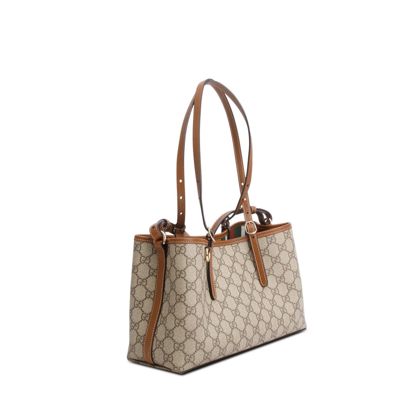 Gucci GG Supreme Monogram Emblem Medium Tote Bag