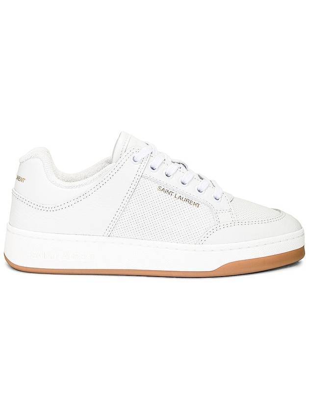 Luxury Saint Laurent Trending 2025 SL 61 Logo Signature Leather Low Top Sneakers White
