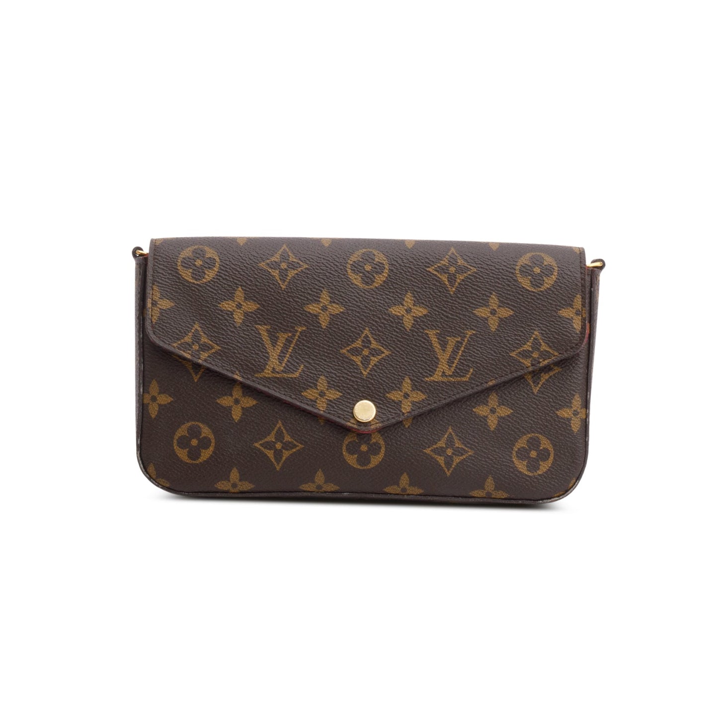 Louis Vuitton Fuschia Monogram Pochette Felicie Wallet on Chain