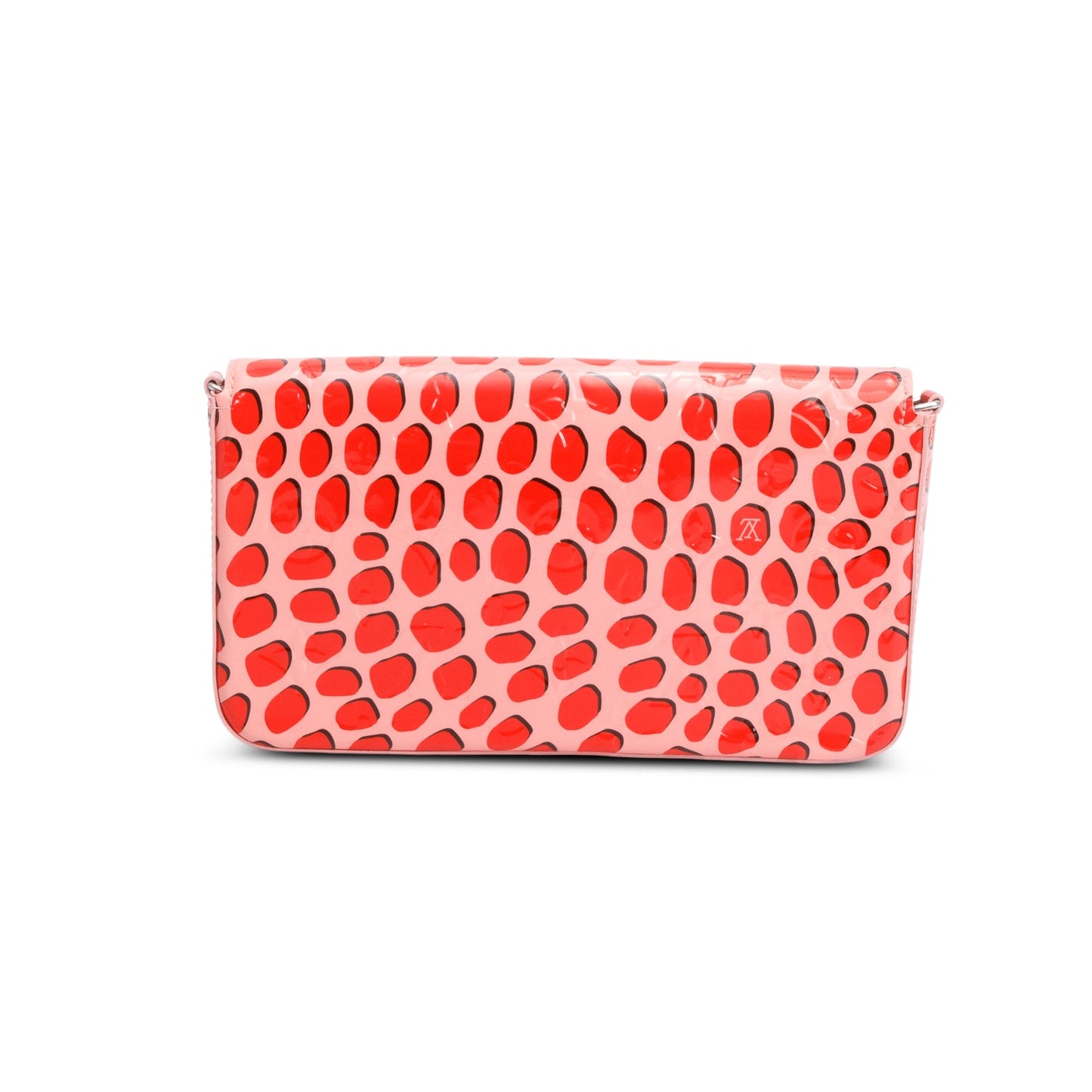 Louis Vuitton Pink Vernis Jungle Dots Pochette Felicie Chain Wallet