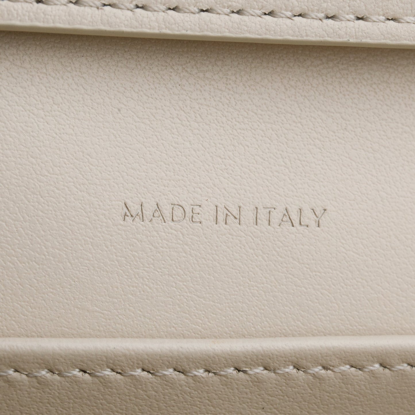 Celine 2025 White Shiny Calfskin Margo Wallet on Chain